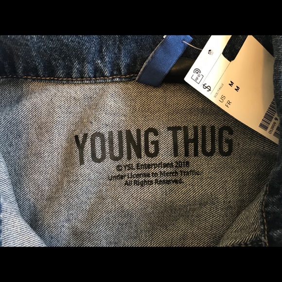 Young Thug Denim Jacket MEDIUM New With Tag - Picture 8 of 8